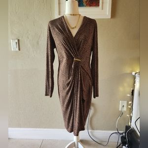 Micheal Kors dress strech leopard print dress.